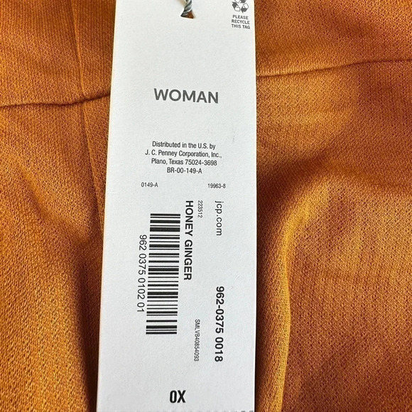 Plus Size Liz Claiborne Lagenlook Honey Ginger Maxi Shift Dress 0X - Picture 7 of 7